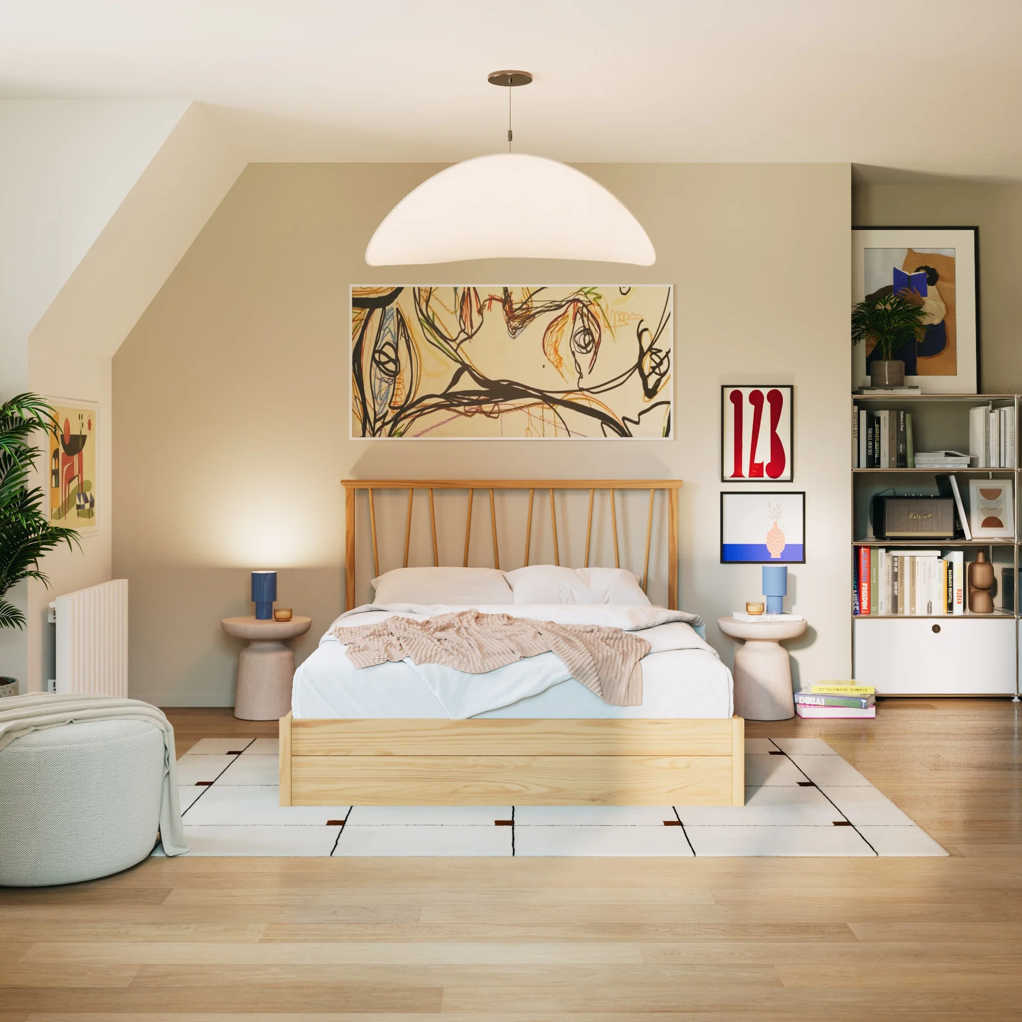 Bett aus Kiefernholz mit Schubladen Léni - Image 10