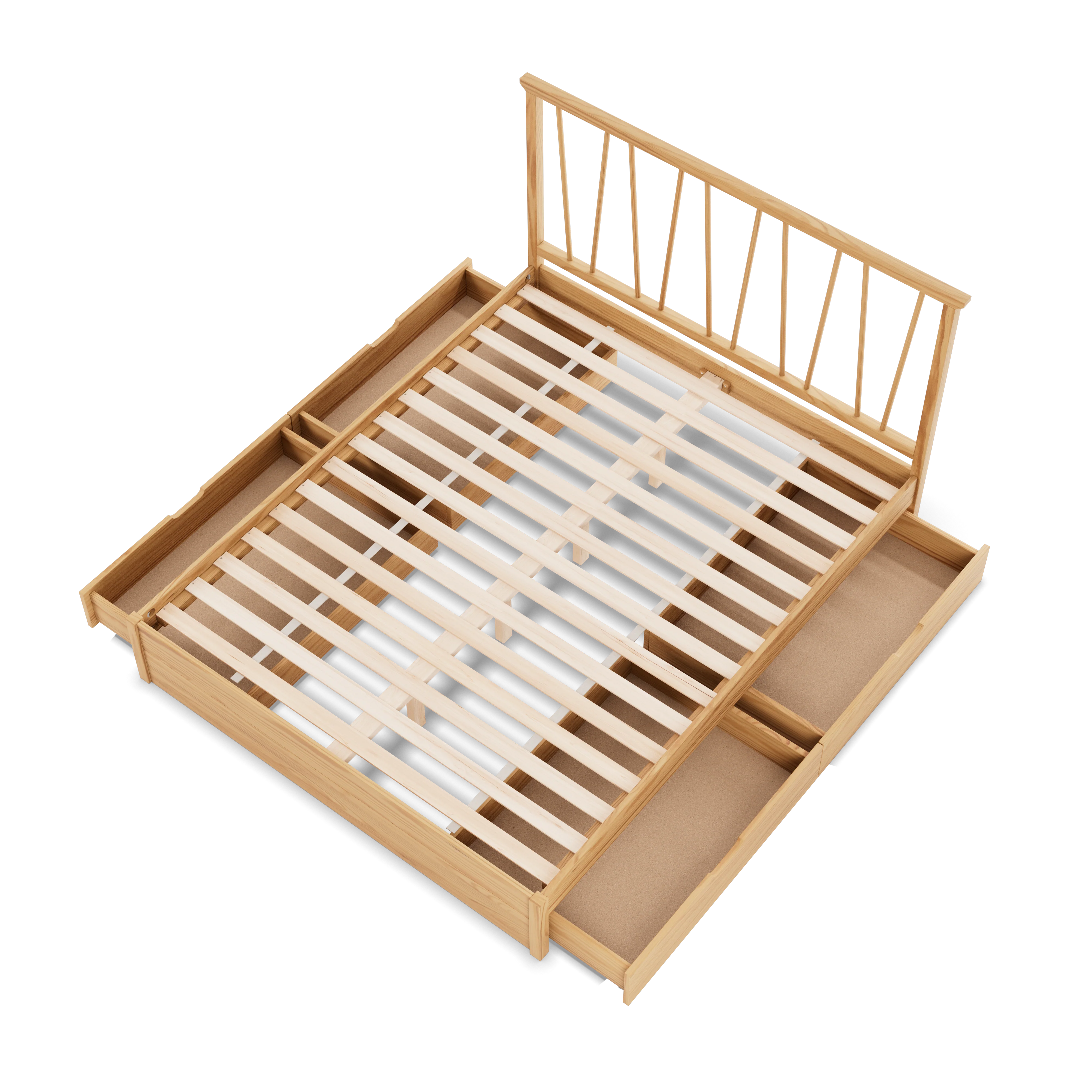 Bett aus Kiefernholz mit Schubladen Léni - Image 5