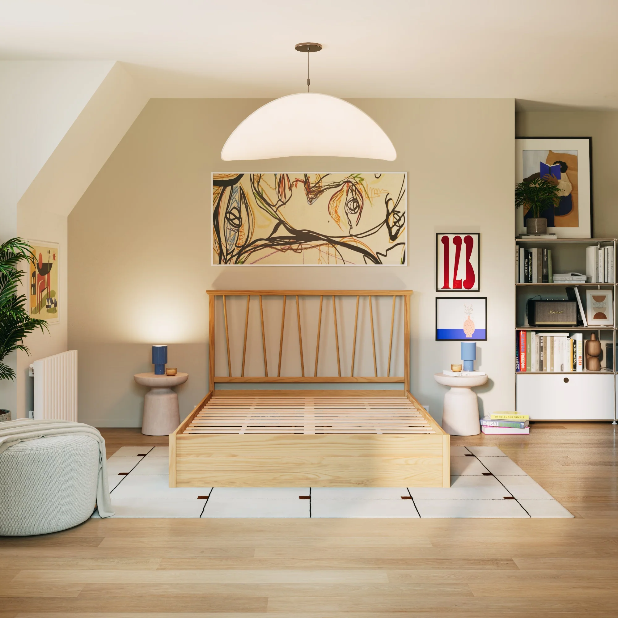 Bett aus Kiefernholz mit Schubladen Léni - Image 8